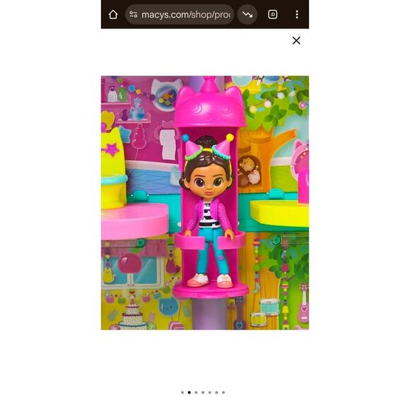 New in Box Gabby's Dollhouse15 Piece Rainbow Celebration Dollhouse - Picture 5 of 8